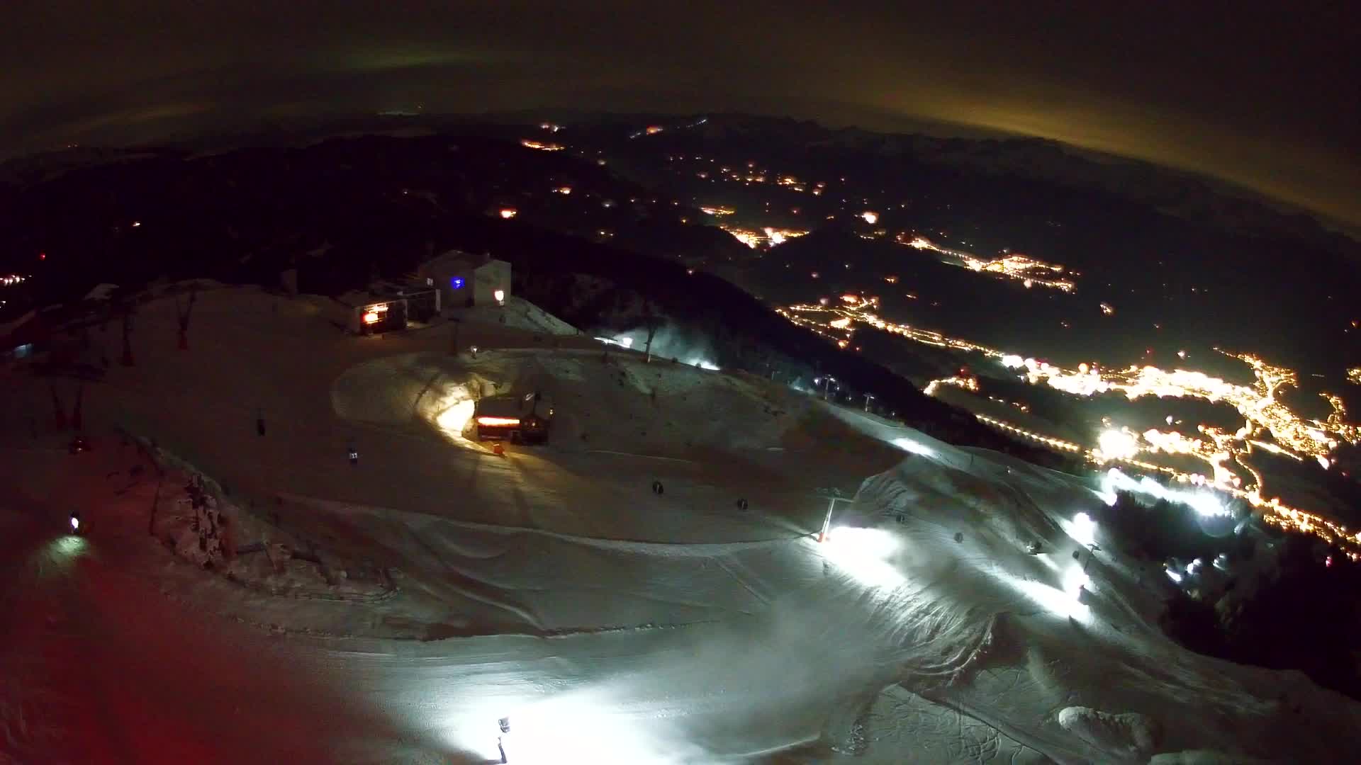 Skigebiet Kronplatz Gipfel | Blick auf Bruneck