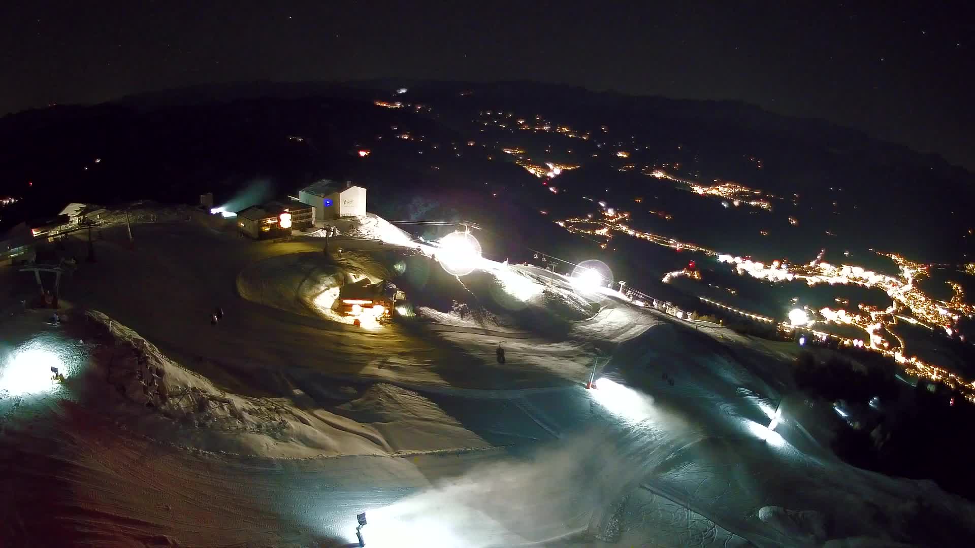 Station de ski Kronplatz sommet | vue sur Brunico