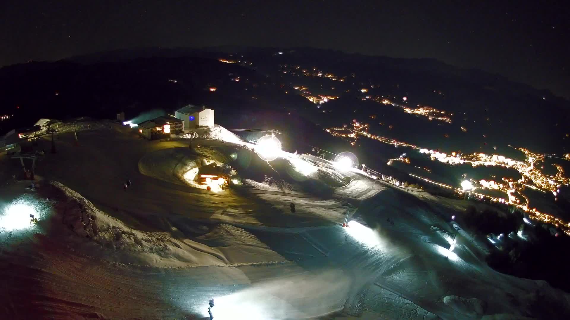 Skigebiet Kronplatz Gipfel | Blick auf Bruneck