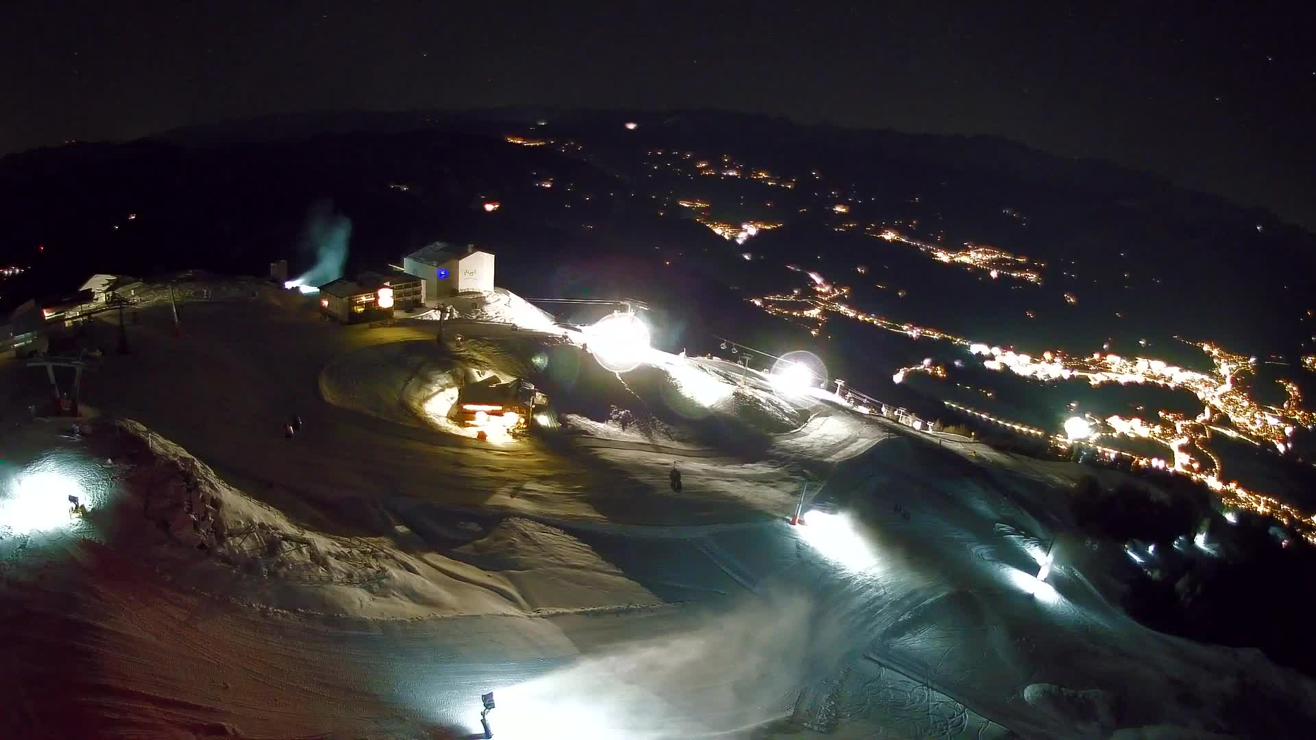 Station de ski Kronplatz sommet | vue sur Brunico