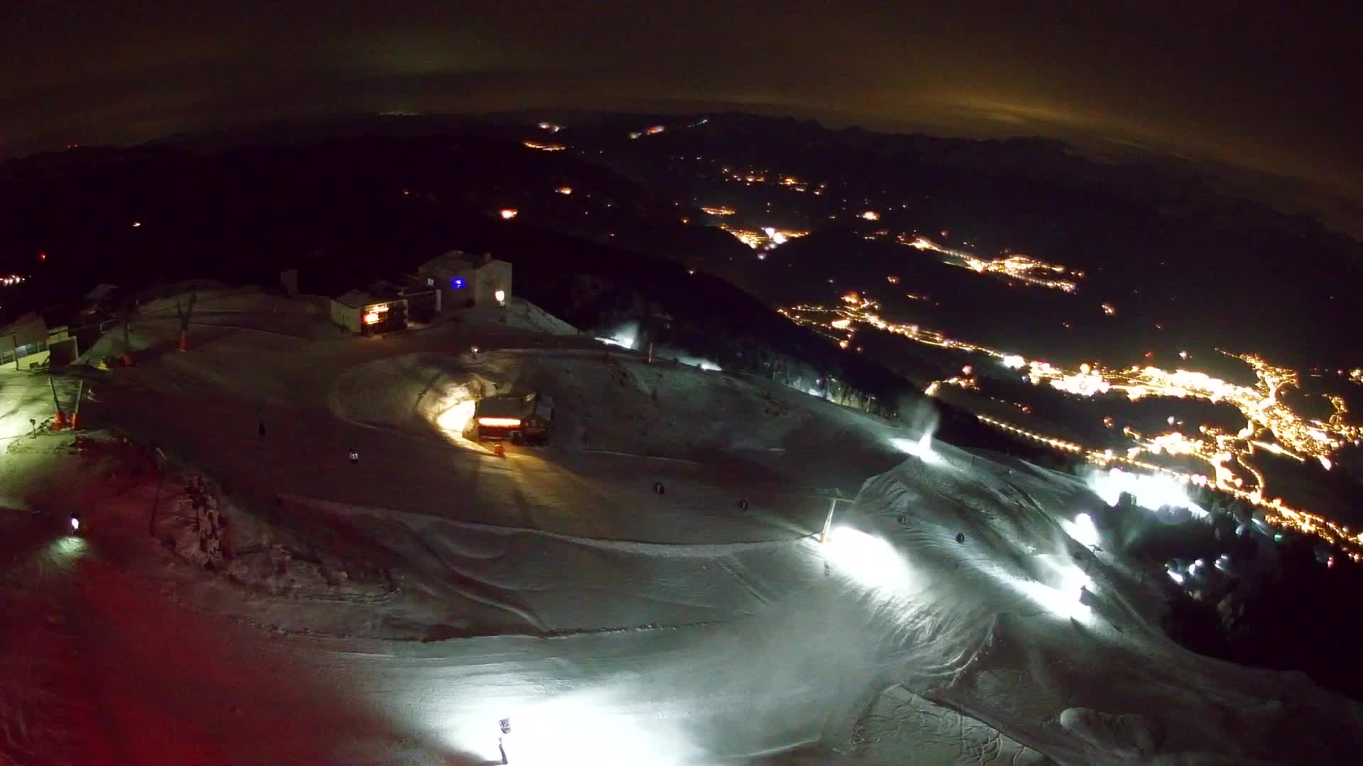 Station de ski Kronplatz sommet | vue sur Brunico