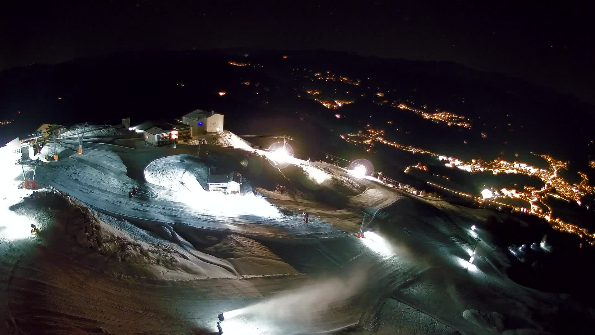 Station de ski Kronplatz sommet | vue sur Brunico