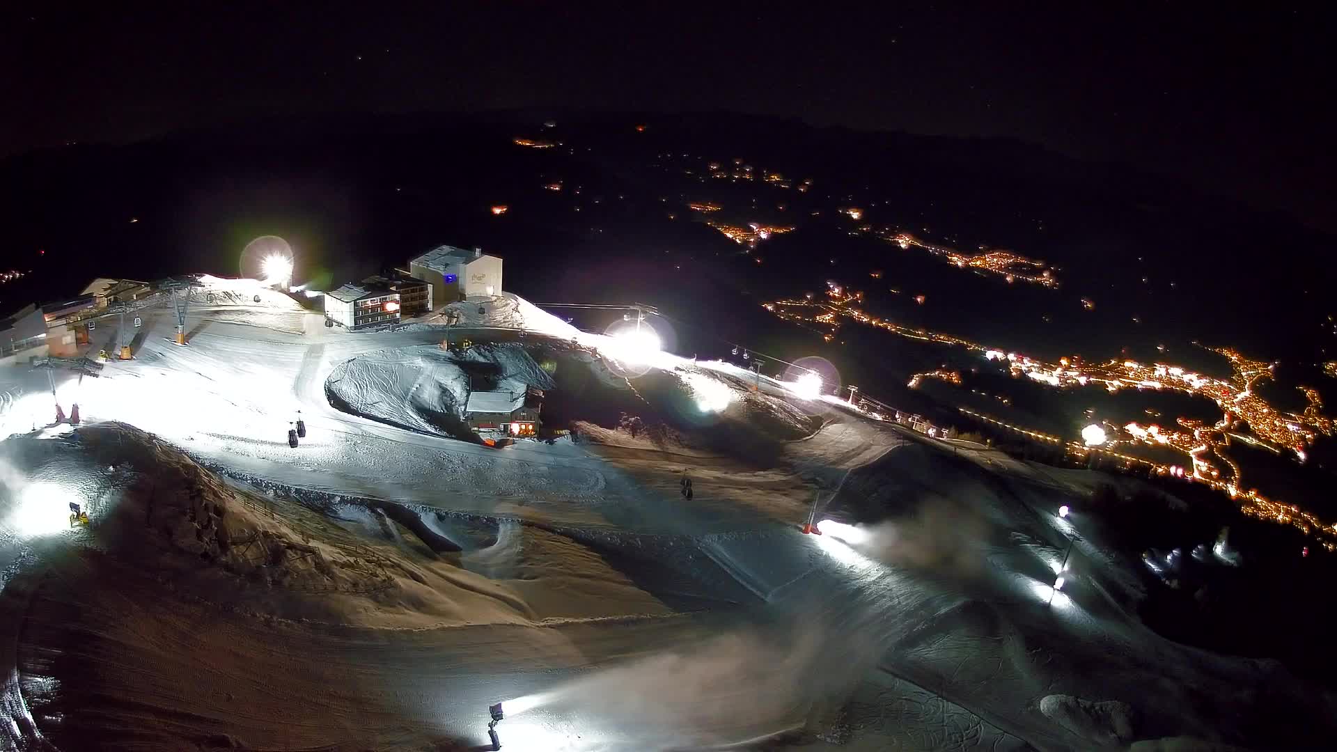 Station de ski Kronplatz sommet | vue sur Brunico