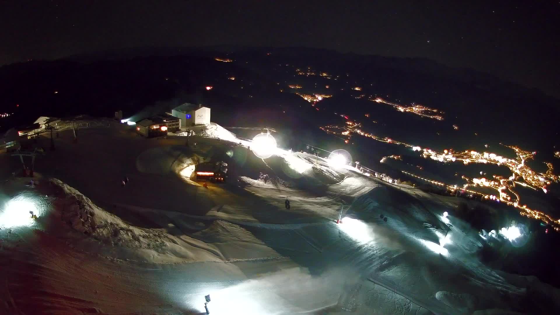 Skigebiet Kronplatz Gipfel | Blick auf Bruneck