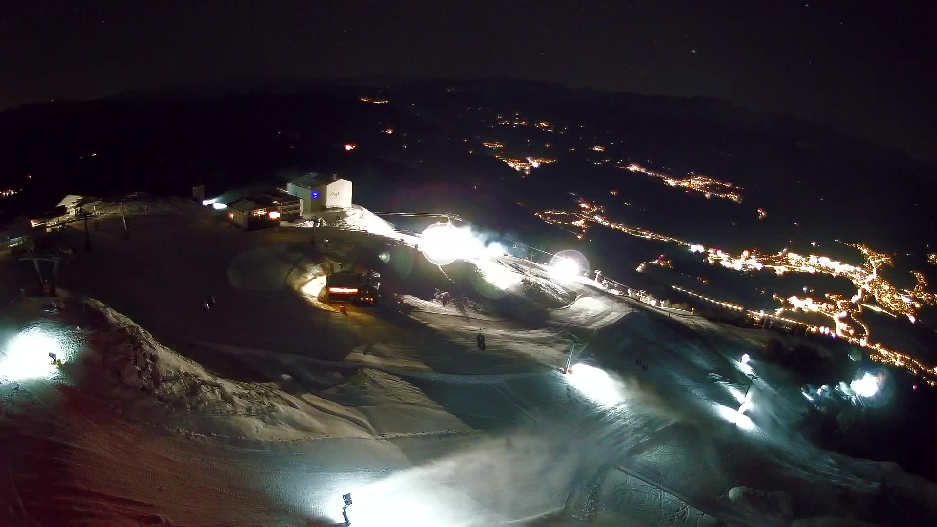 Skigebiet Kronplatz Gipfel | Blick auf Bruneck