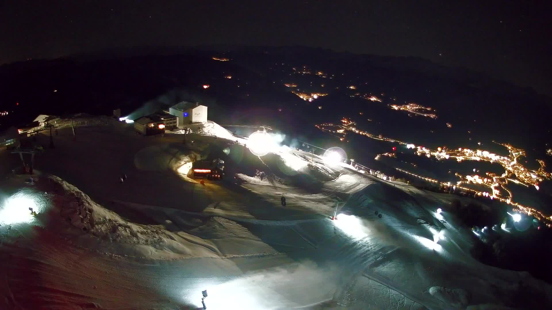 Station de ski Kronplatz sommet | vue sur Brunico
