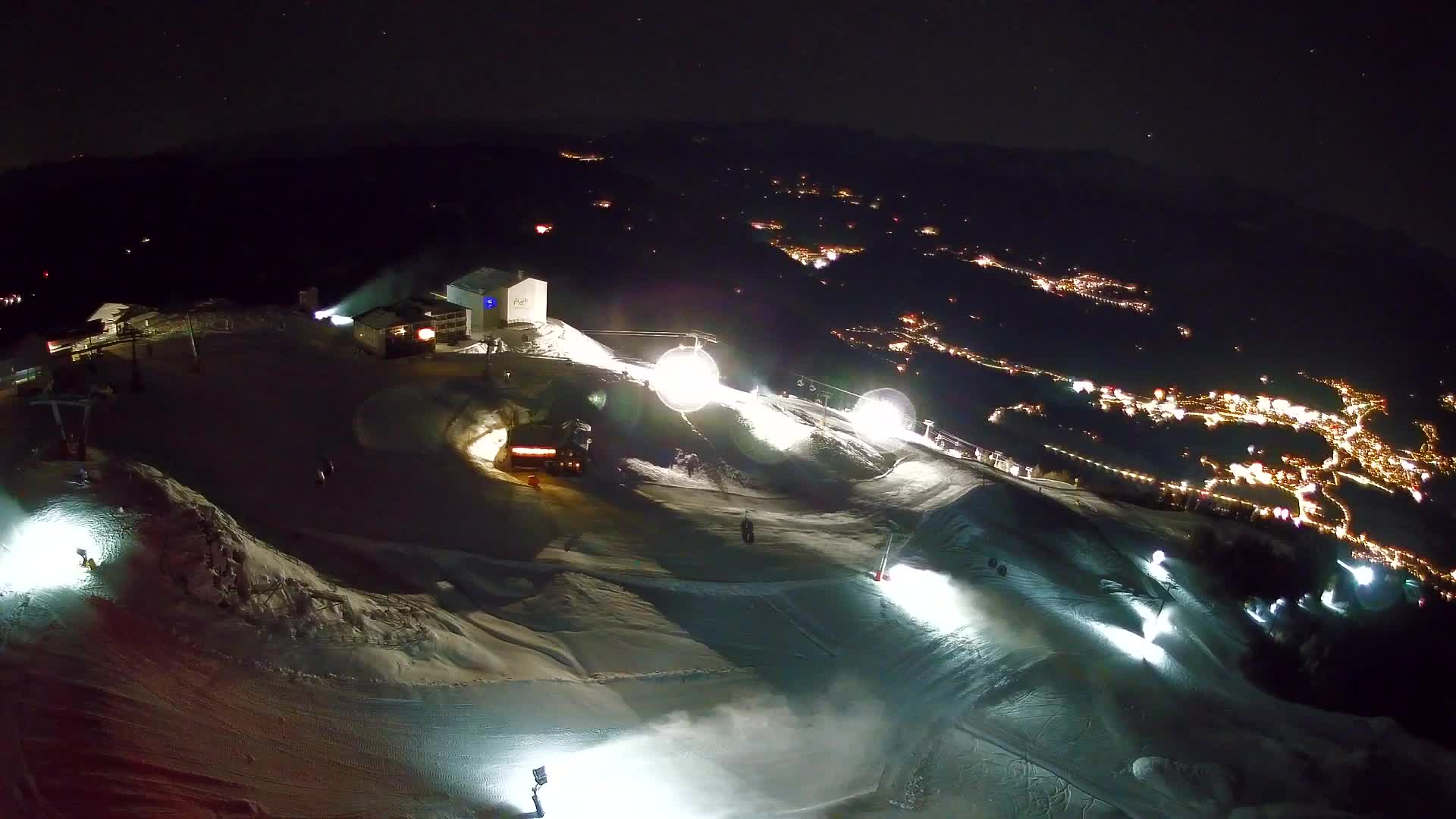 Skigebiet Kronplatz Gipfel | Blick auf Bruneck