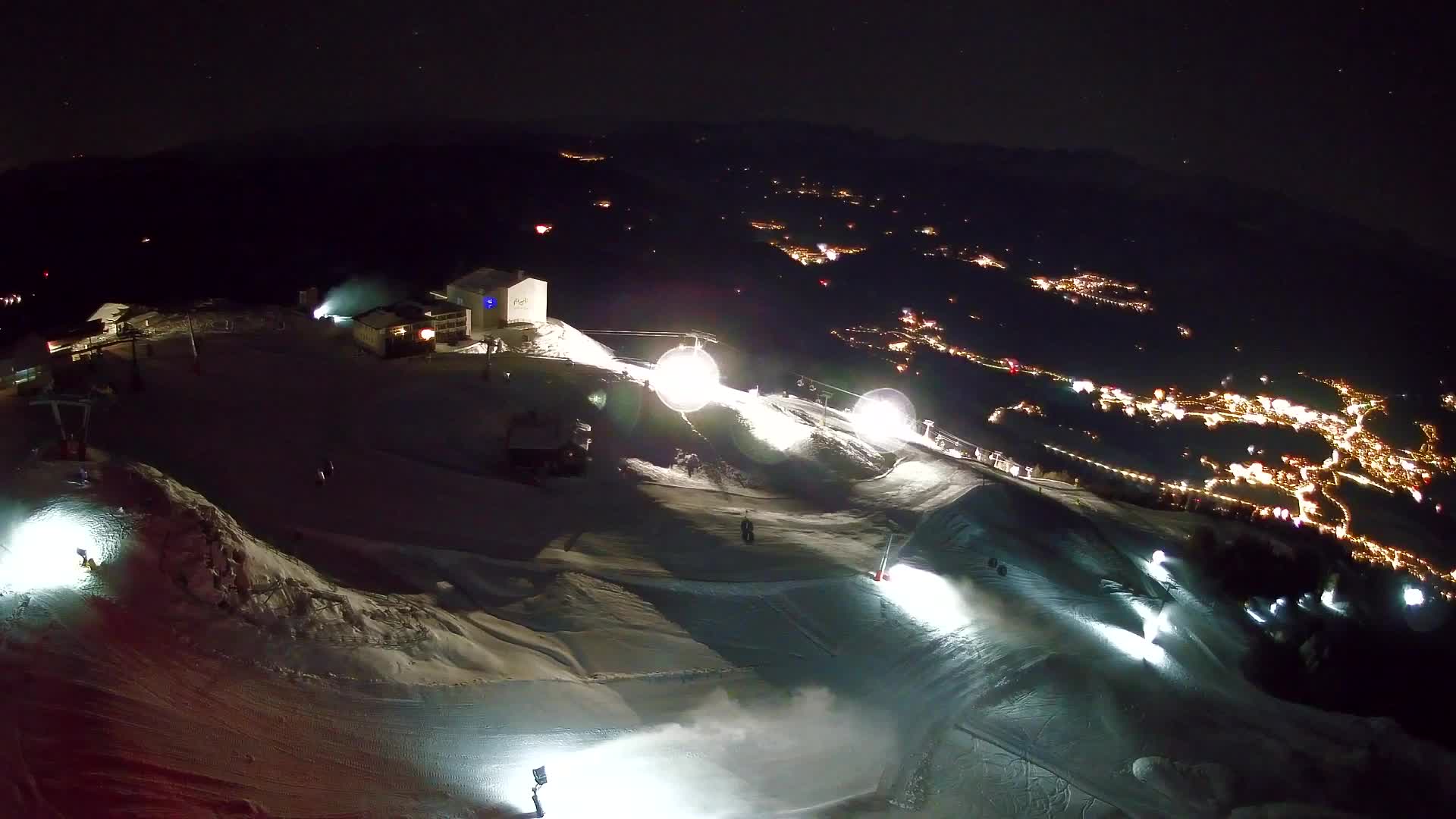 Skigebiet Kronplatz Gipfel | Blick auf Bruneck