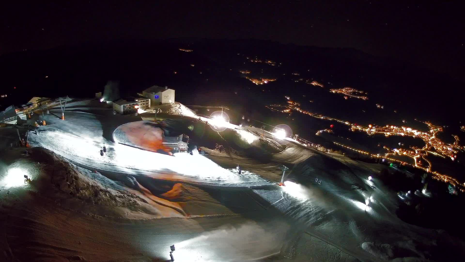 Station de ski Kronplatz sommet | vue sur Brunico