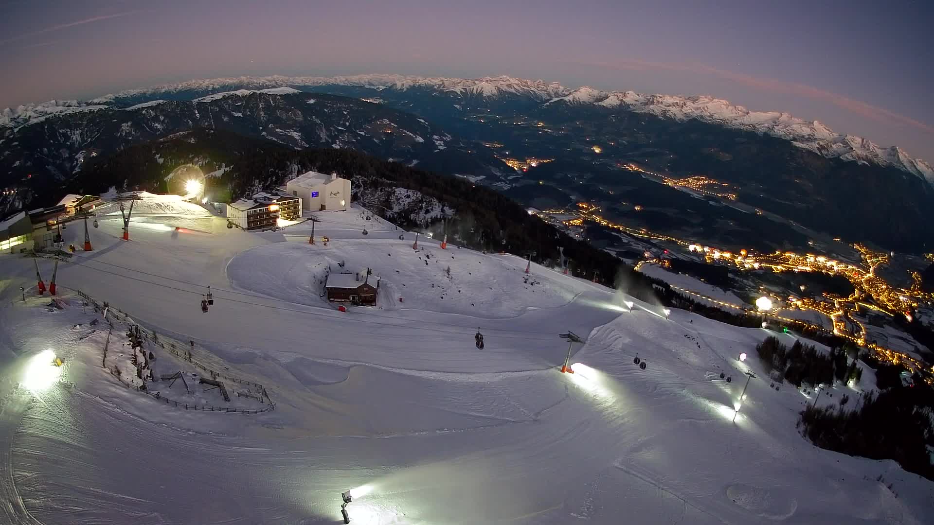 Kronplatz peak Ski resort | view to Bruneck