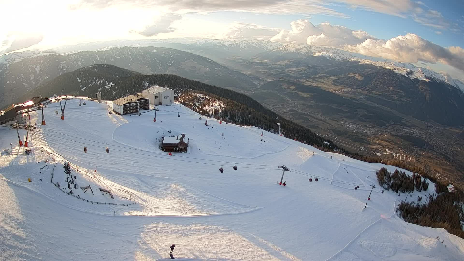 Kronplatz peak Ski resort | view to Bruneck