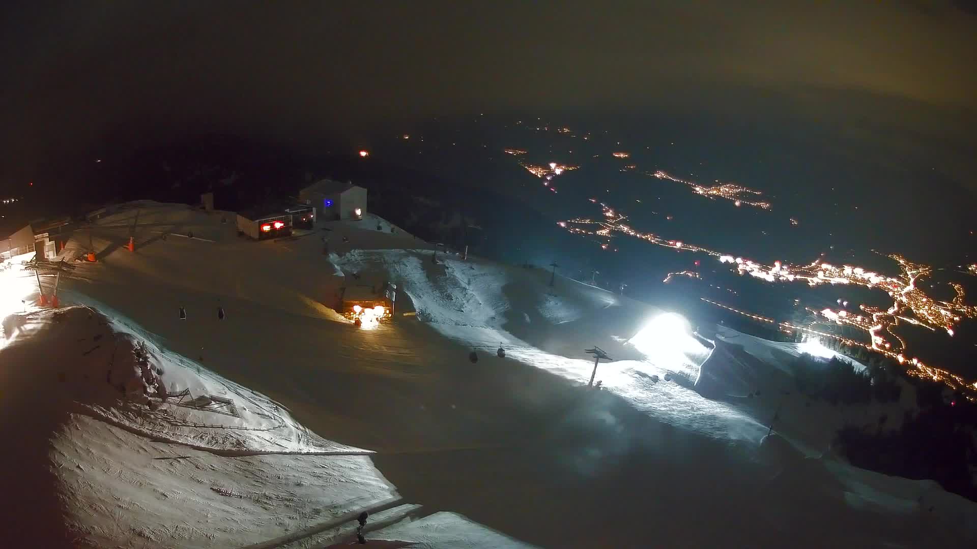 Station de ski Kronplatz sommet | vue sur Brunico