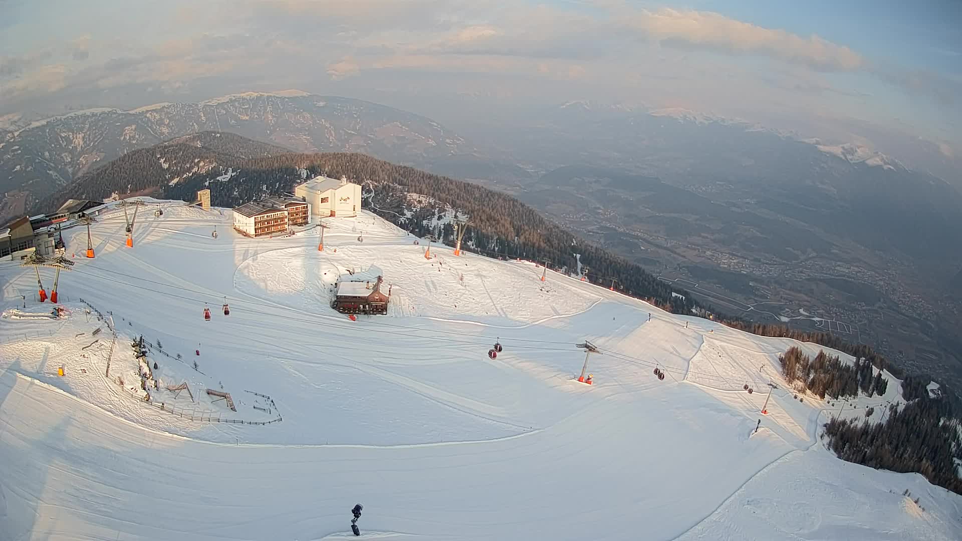 Kronplatz peak Ski resort | view to Bruneck
