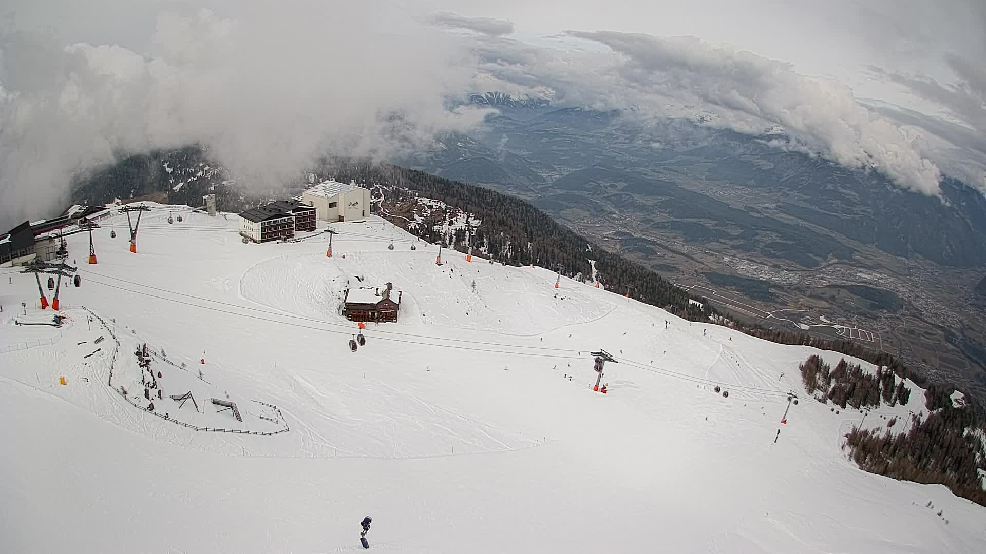 Kronplatz peak Ski resort | view to Bruneck