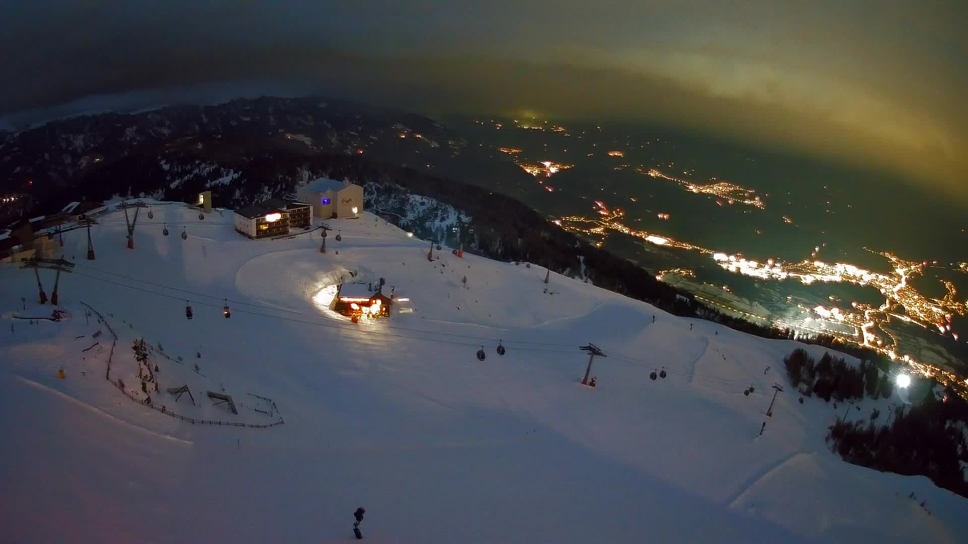 Kronplatz peak Ski resort | view to Bruneck