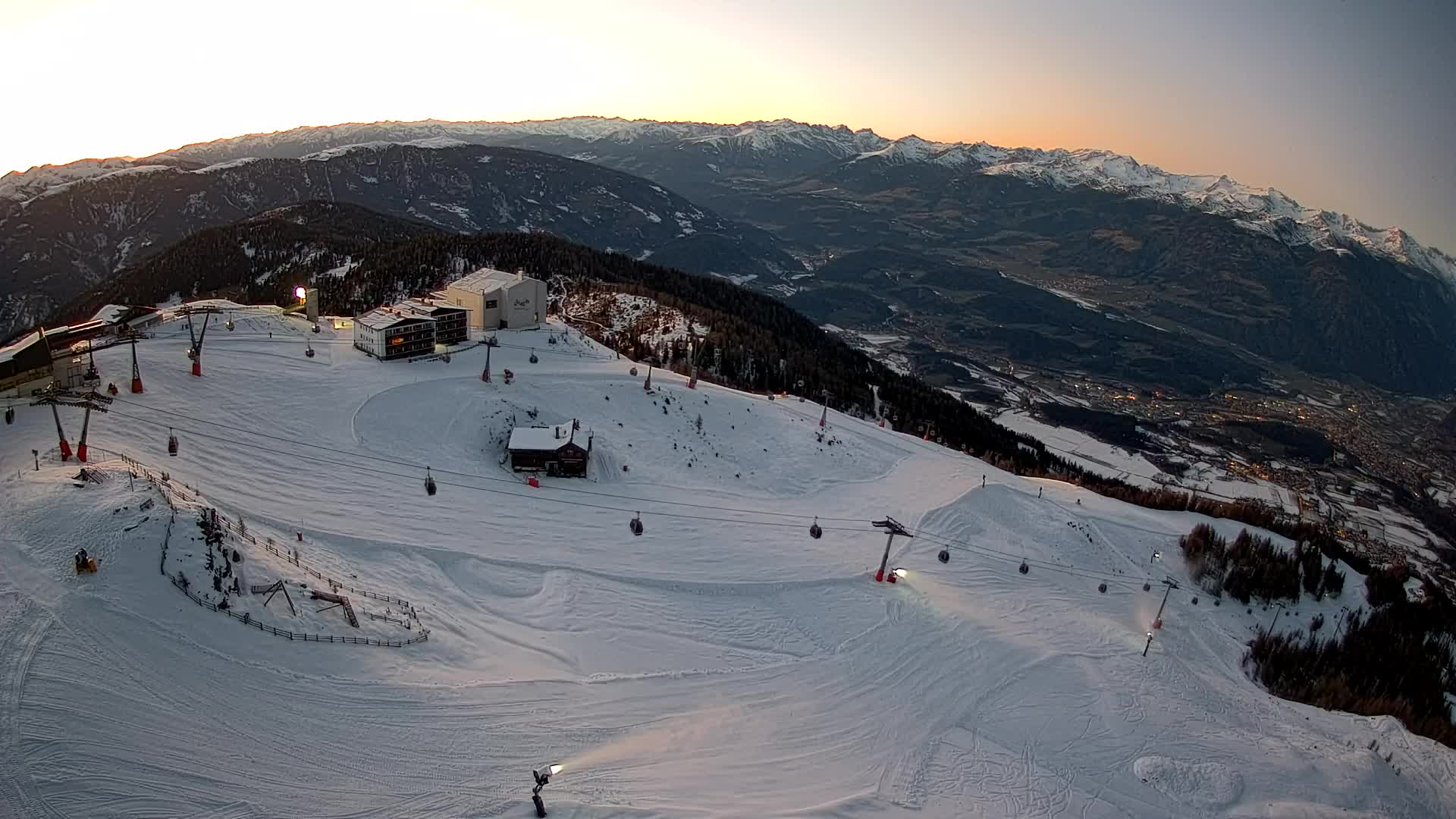 Kronplatz peak Ski resort | view to Bruneck