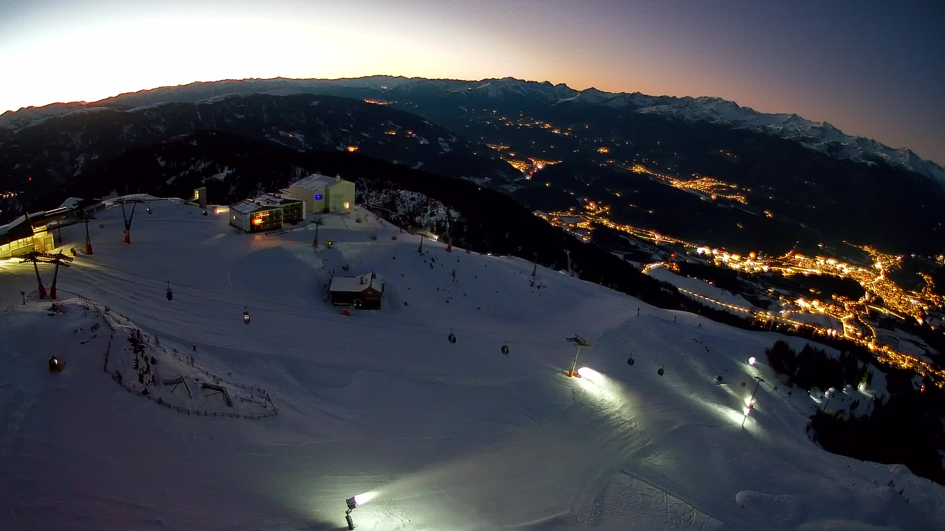 Kronplatz peak Ski resort | view to Bruneck