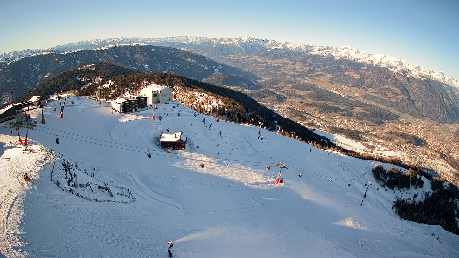 Kronplatz peak Ski resort | view to Bruneck