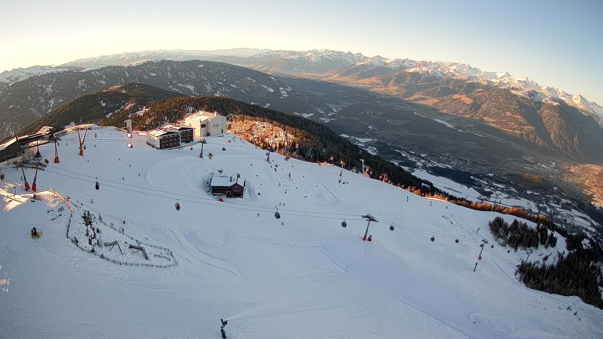 Kronplatz peak Ski resort | view to Bruneck