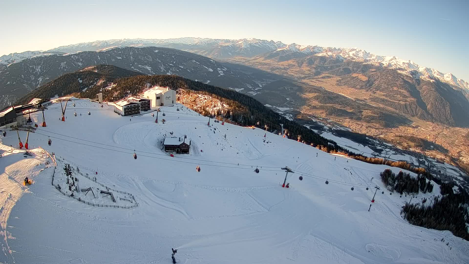 Kronplatz peak Ski resort | view to Bruneck
