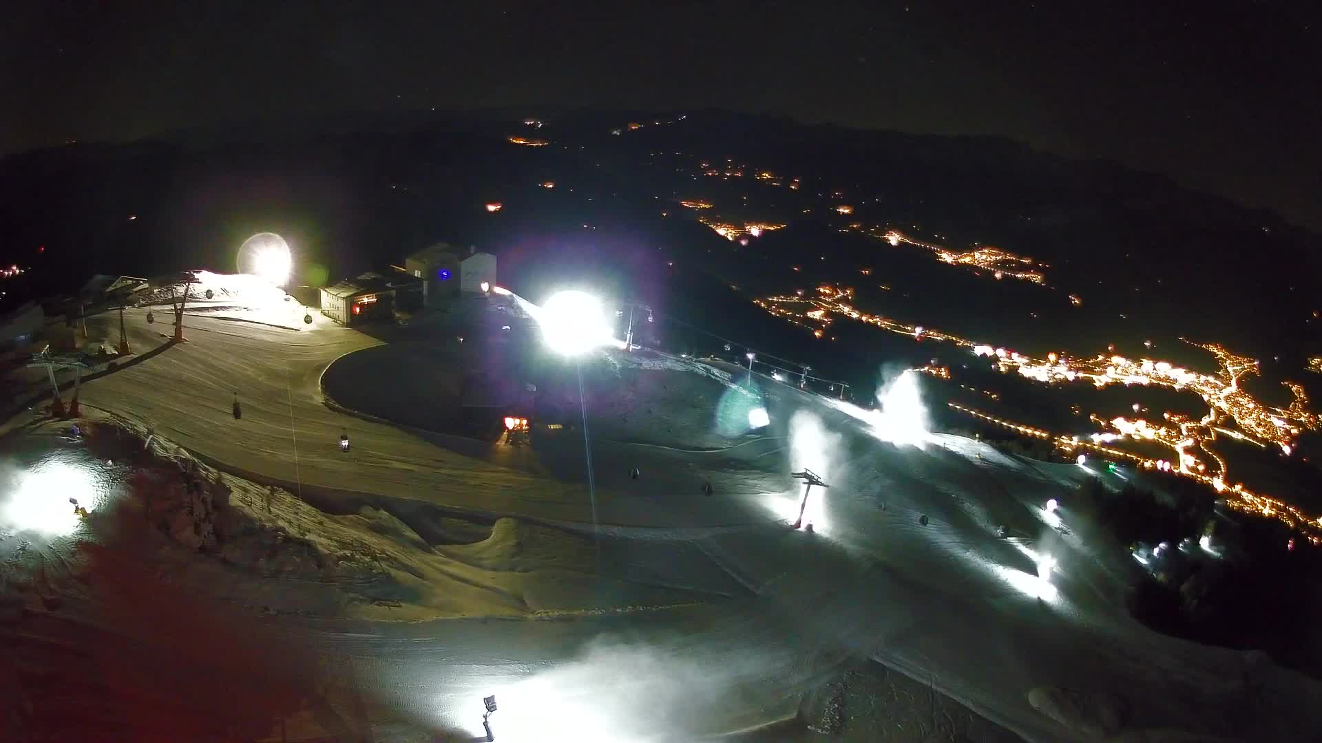 Station de ski Kronplatz sommet | vue sur Brunico