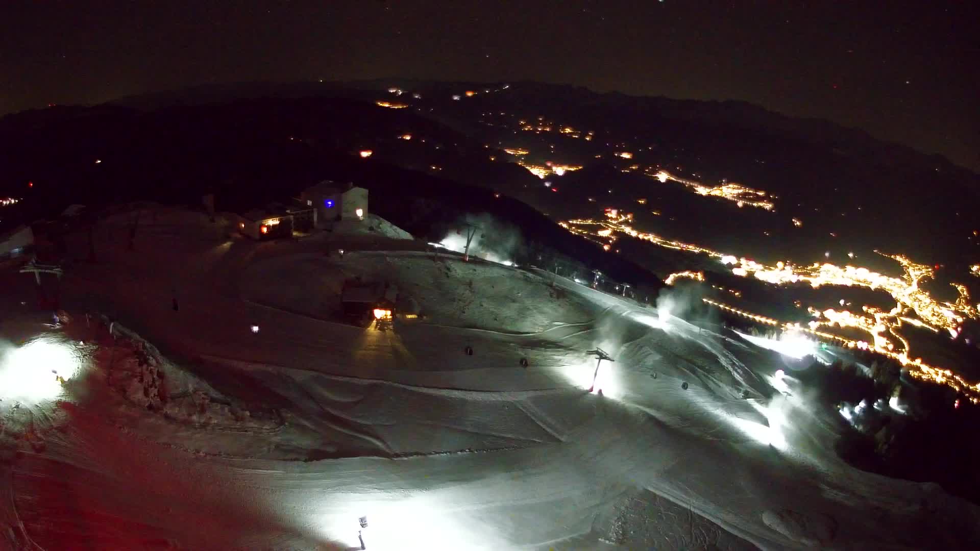 Station de ski Kronplatz sommet | vue sur Brunico