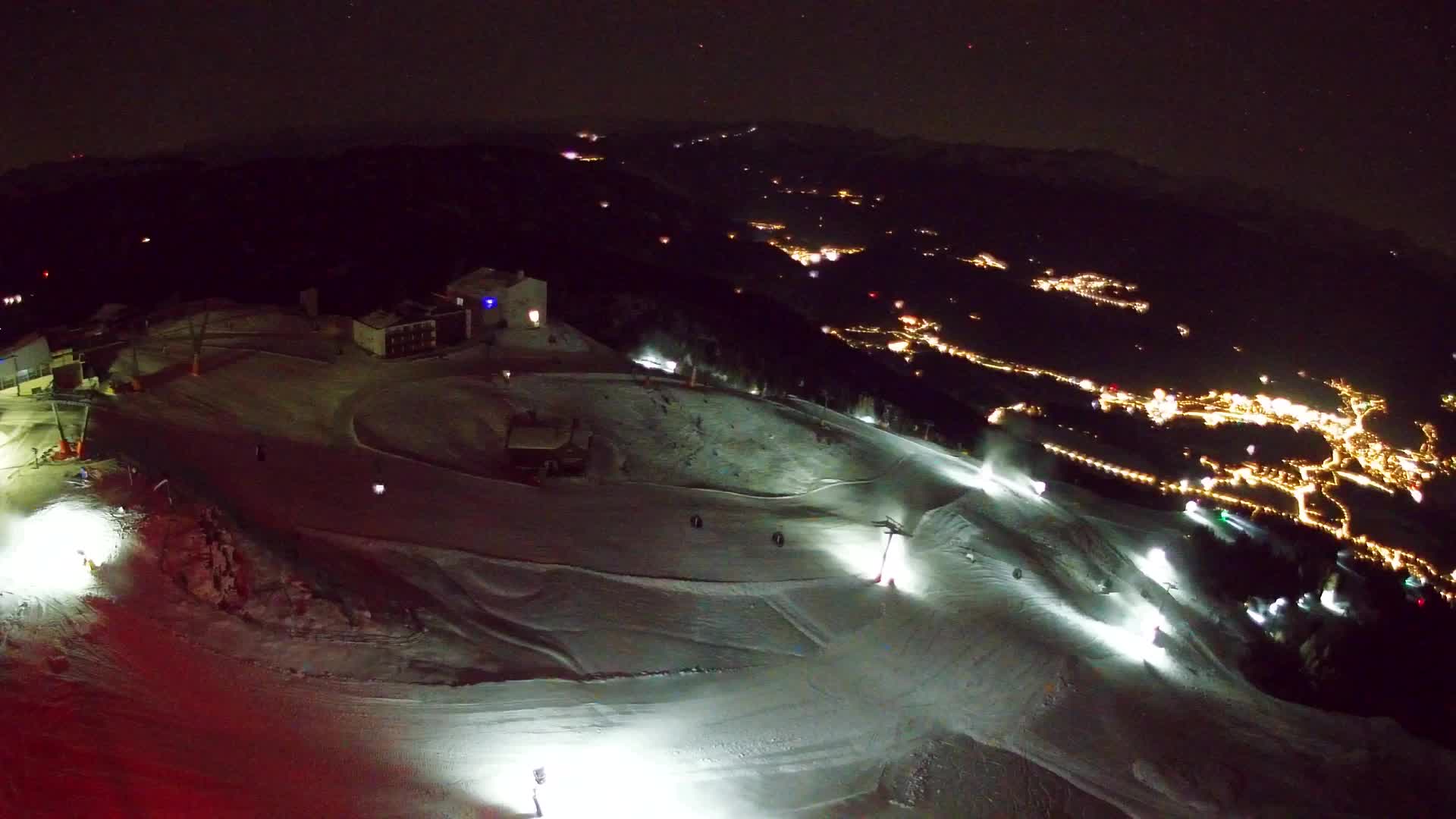 Station de ski Kronplatz sommet | vue sur Brunico