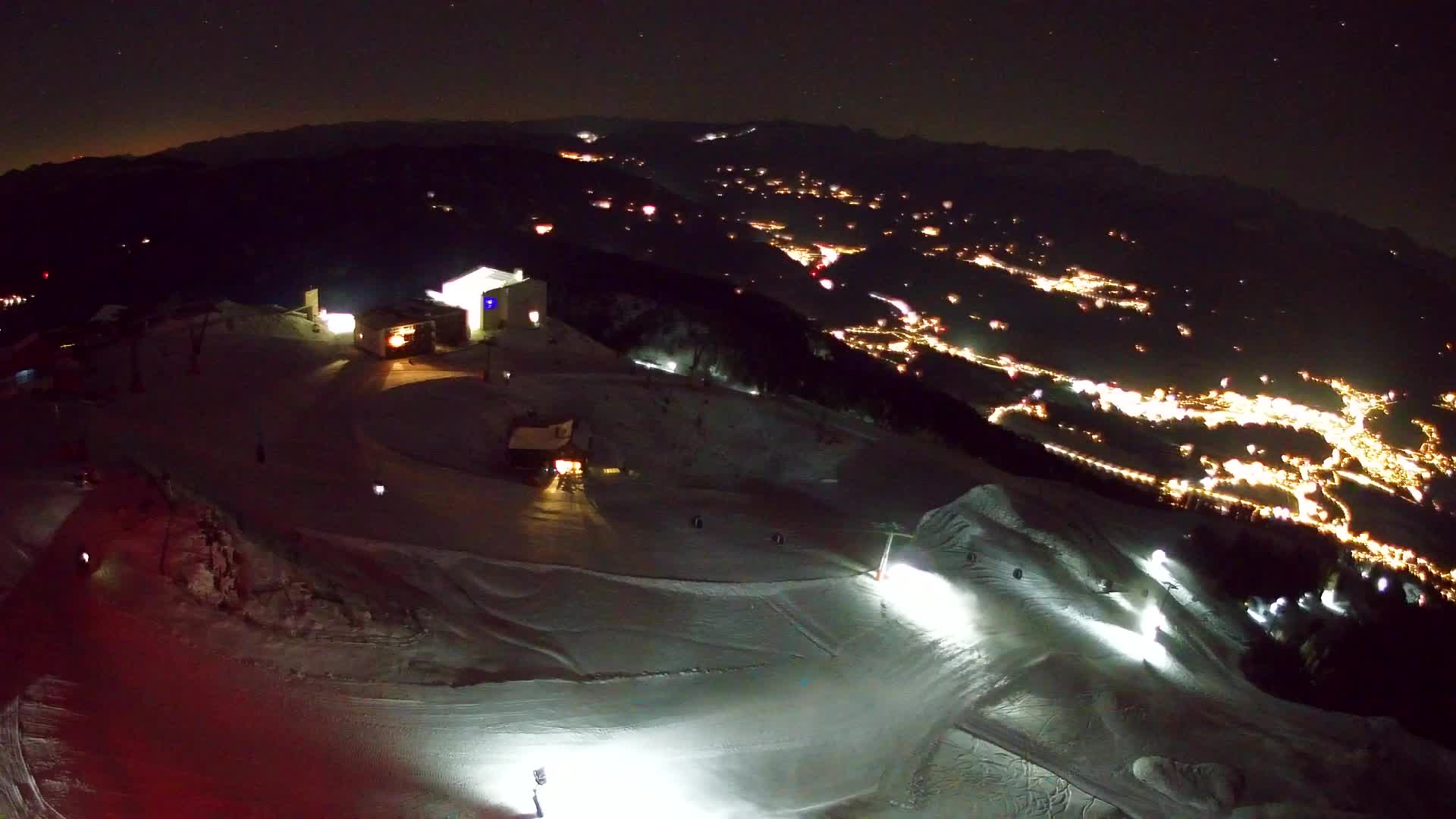 Station de ski Kronplatz sommet | vue sur Brunico