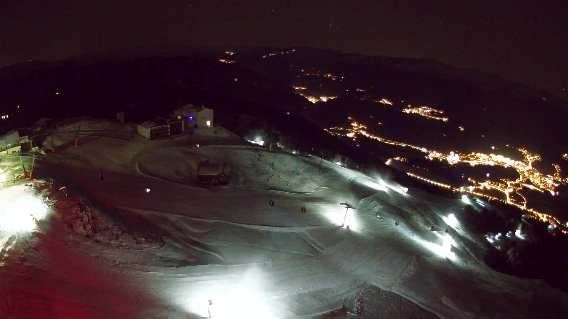 Station de ski Kronplatz sommet | vue sur Brunico