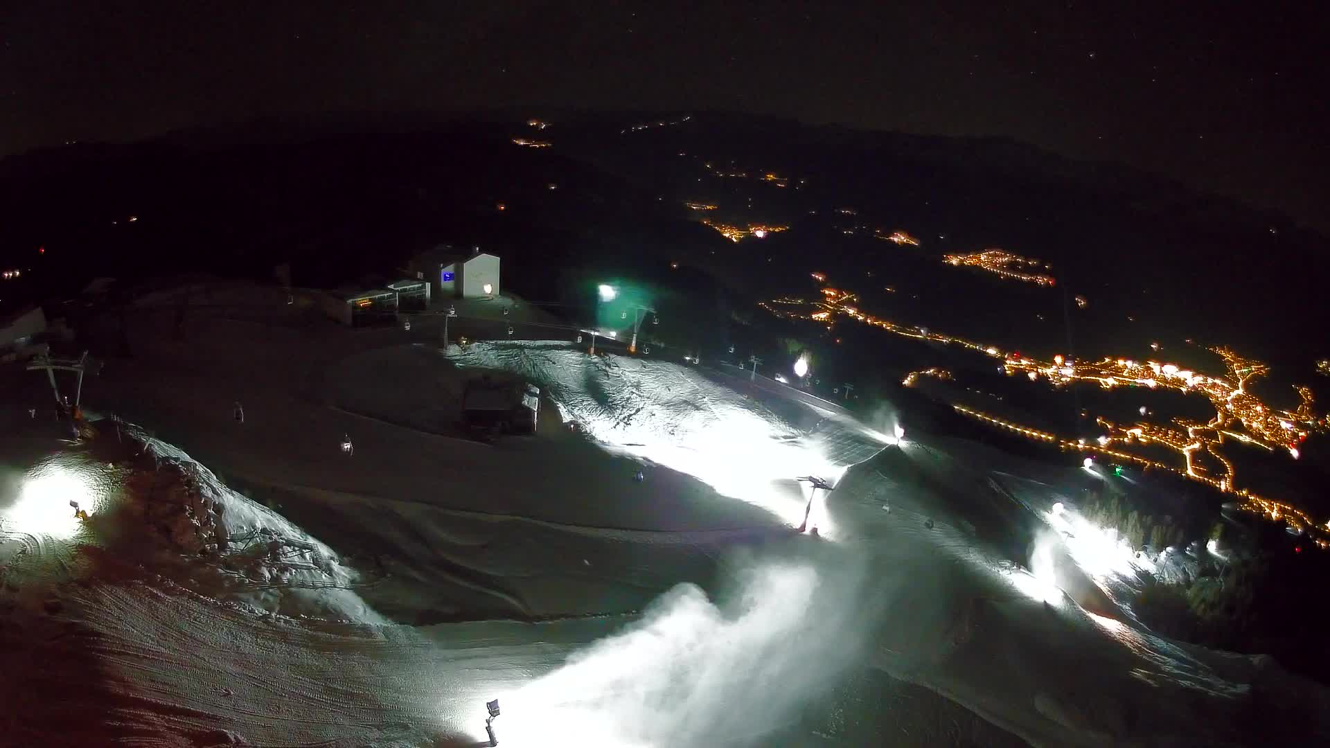 Skigebiet Kronplatz Gipfel | Blick auf Bruneck