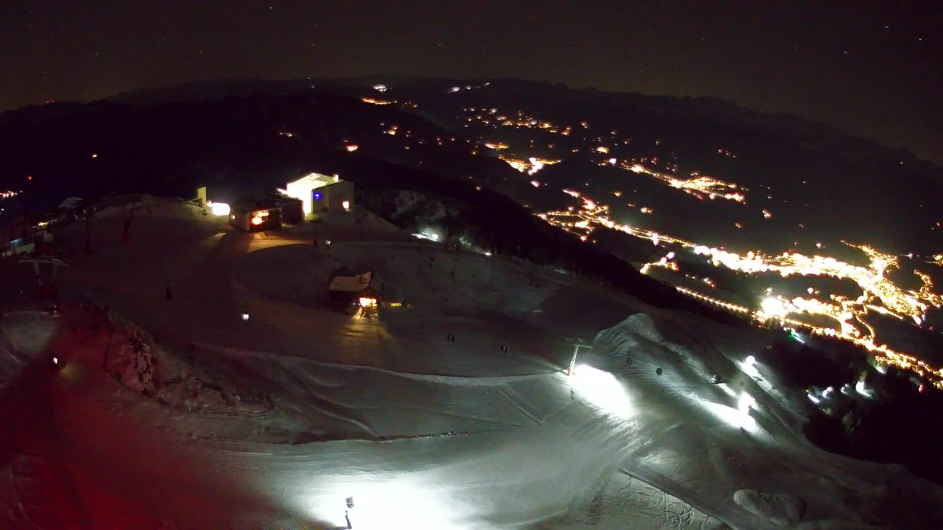 Station de ski Kronplatz sommet | vue sur Brunico
