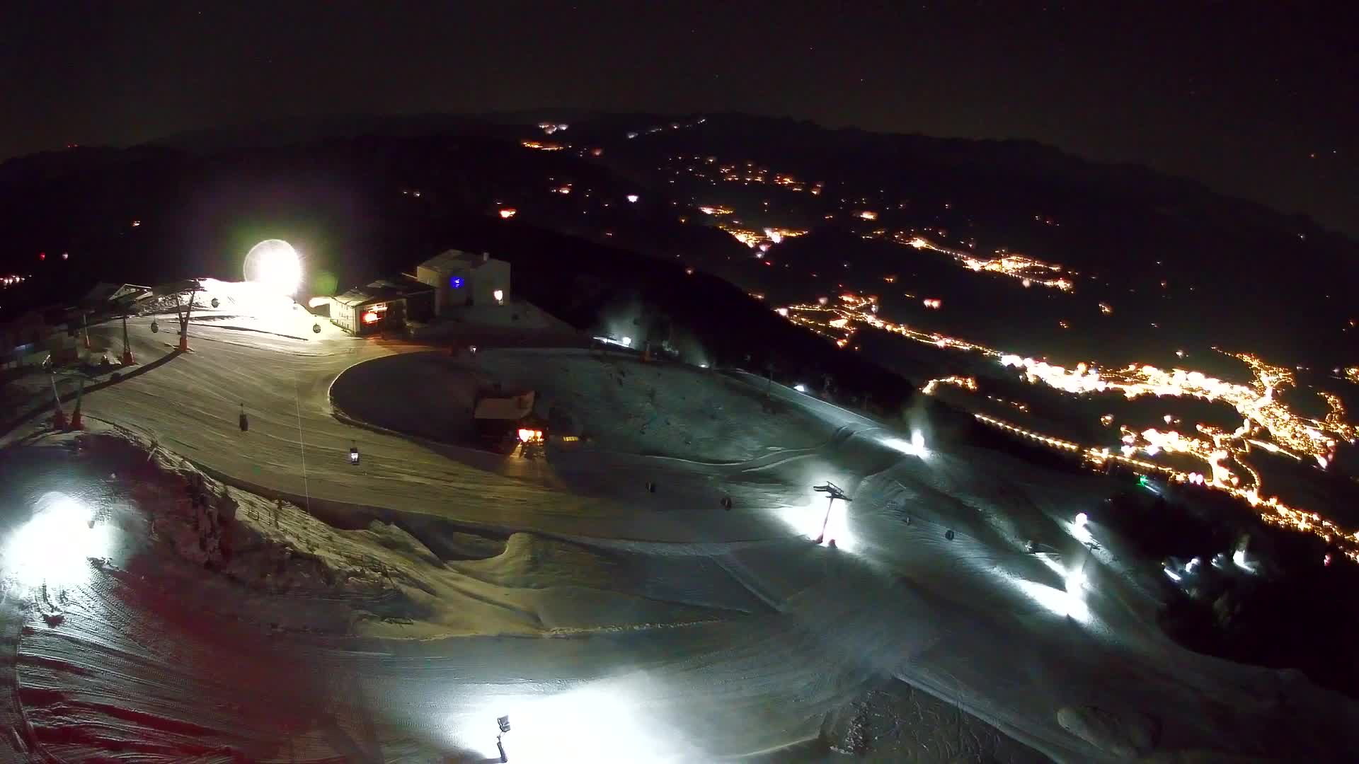 Station de ski Kronplatz sommet | vue sur Brunico