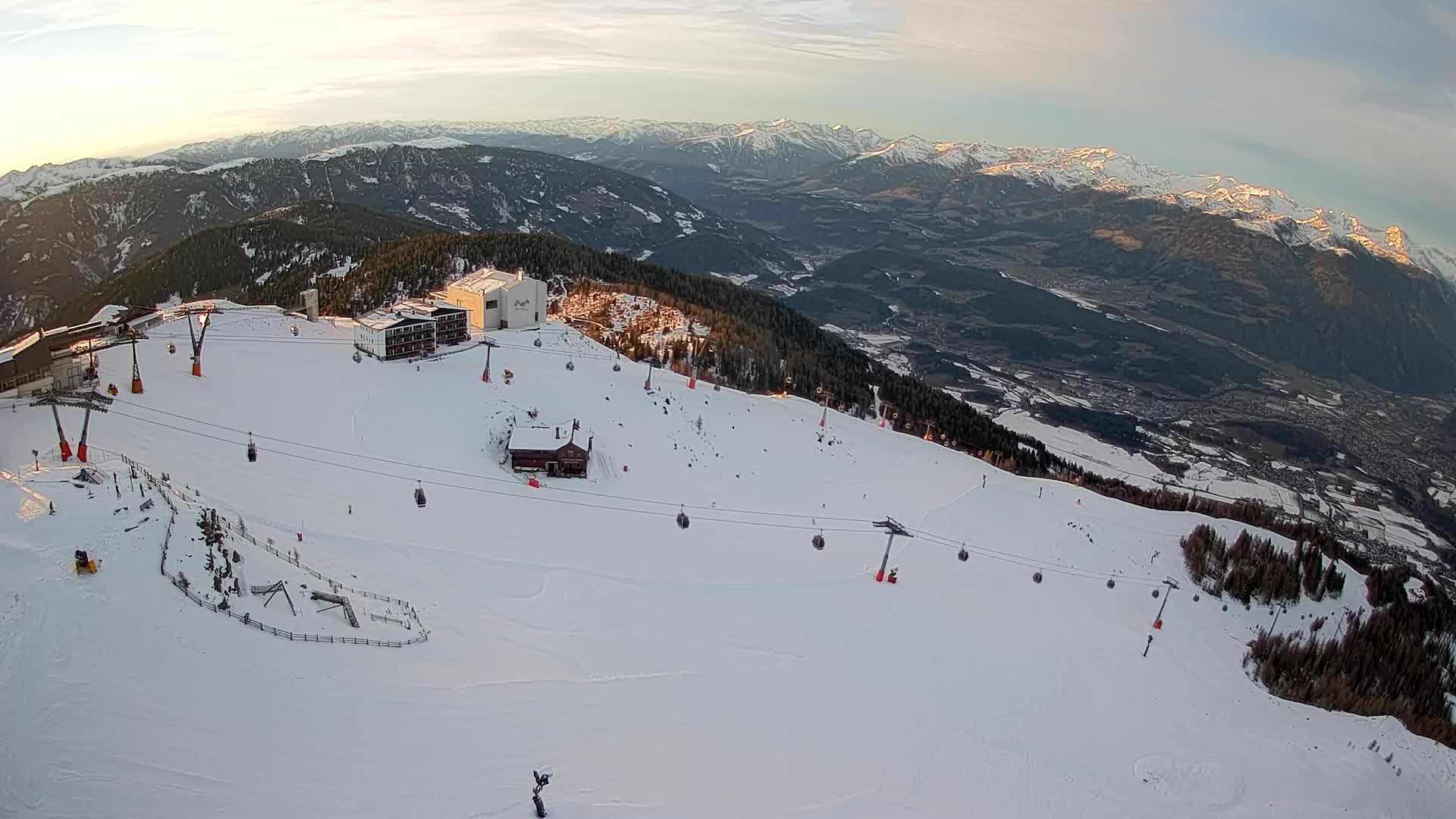 Kronplatz peak Ski resort | view to Bruneck