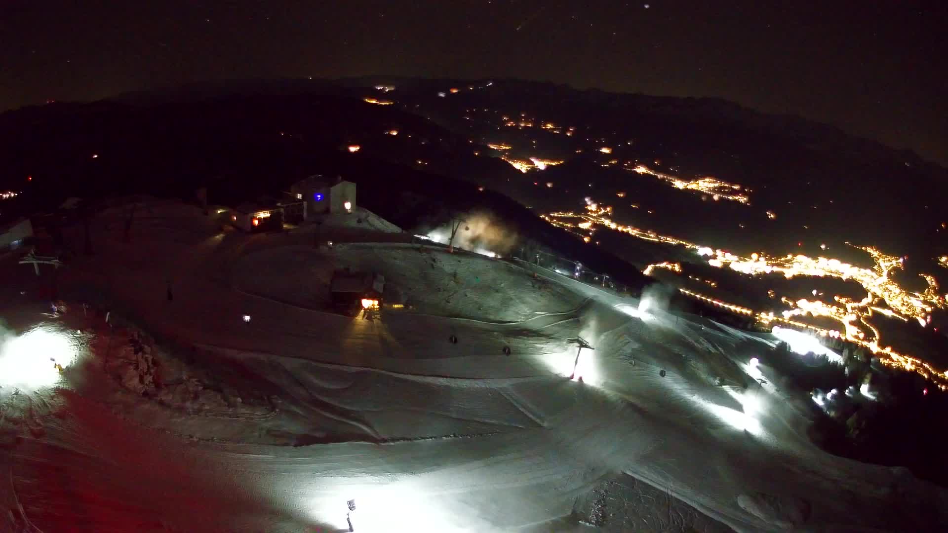 Skigebiet Kronplatz Gipfel | Blick auf Bruneck