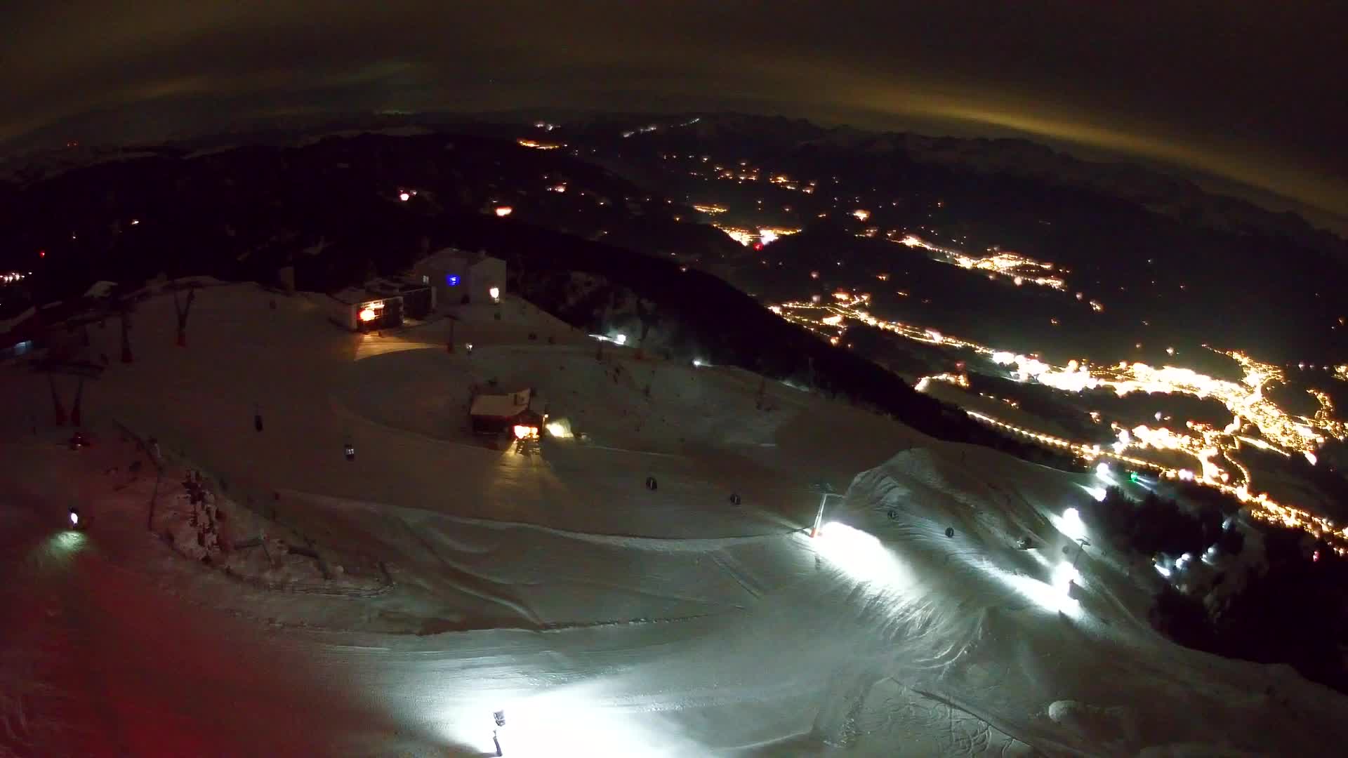 Station de ski Kronplatz sommet | vue sur Brunico