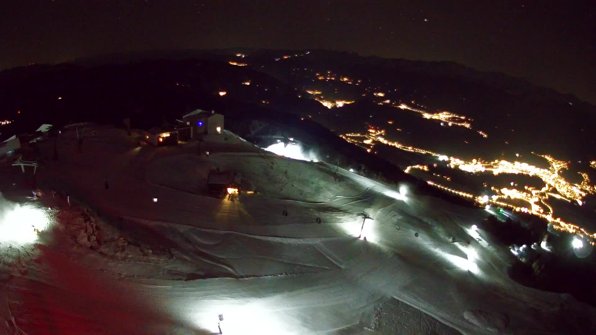 Station de ski Kronplatz sommet | vue sur Brunico