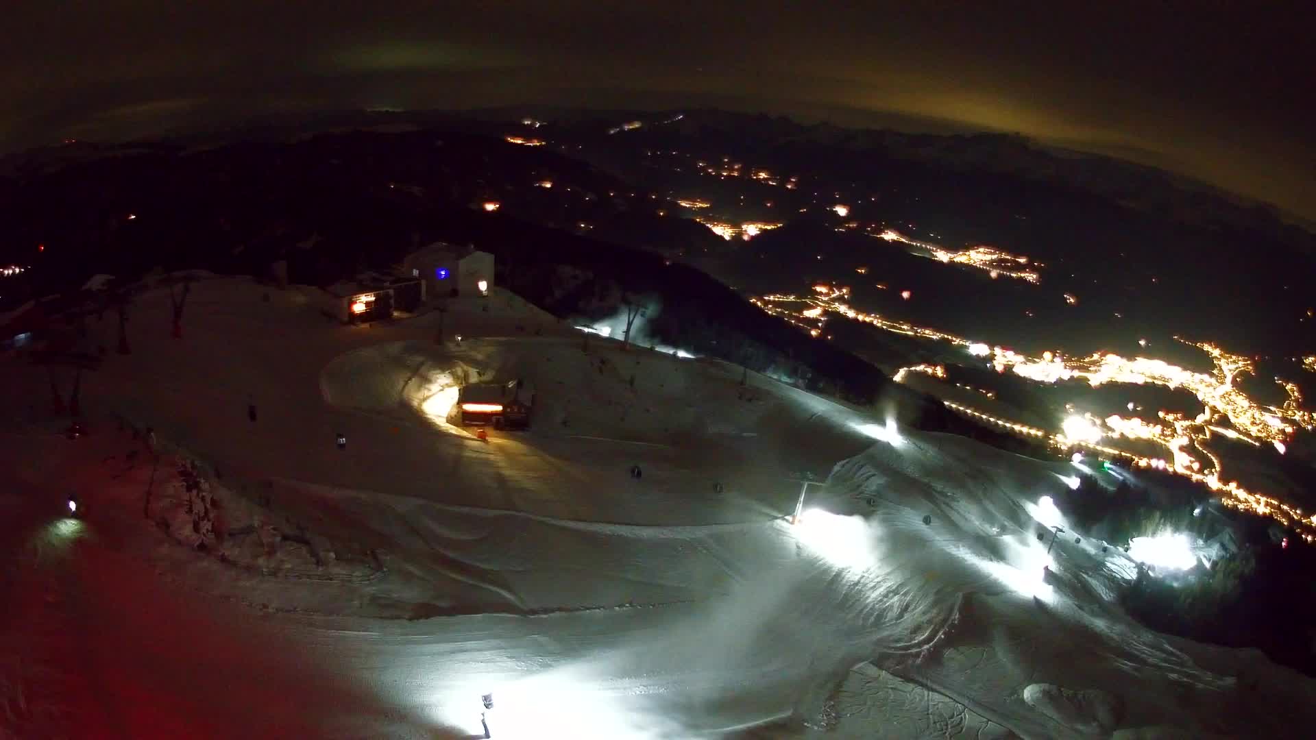 Skigebiet Kronplatz Gipfel | Blick auf Bruneck