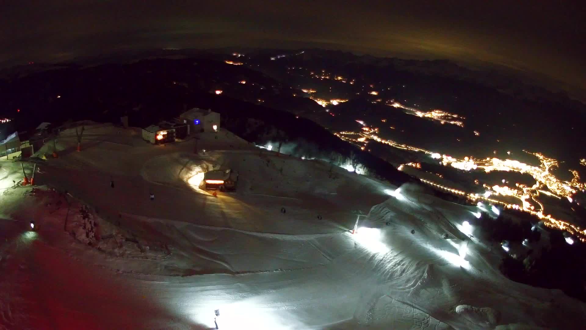 Station de ski Kronplatz sommet | vue sur Brunico