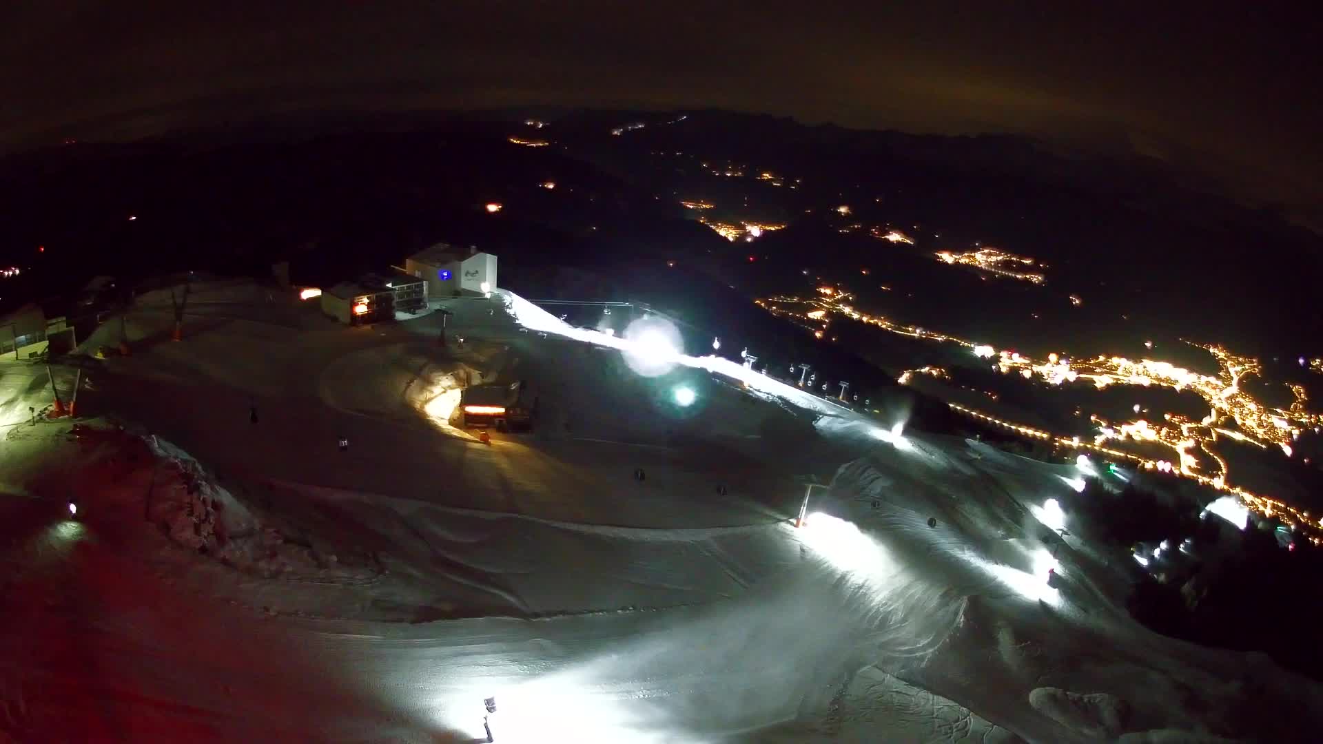 Skigebiet Kronplatz Gipfel | Blick auf Bruneck