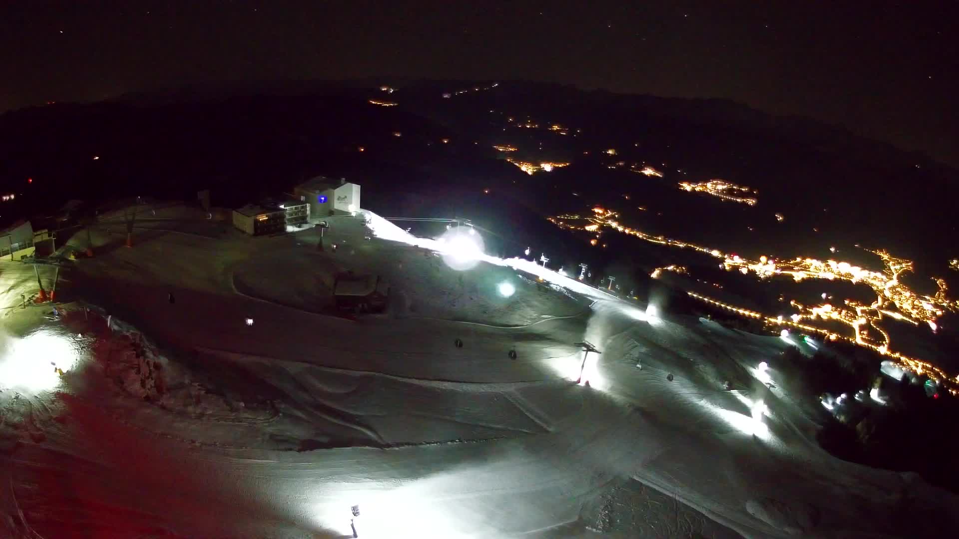 Station de ski Kronplatz sommet | vue sur Brunico