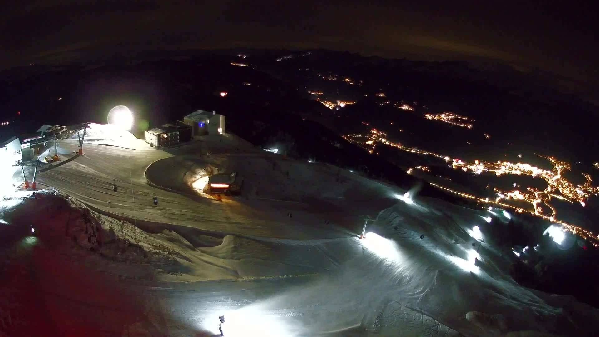 Station de ski Kronplatz sommet | vue sur Brunico