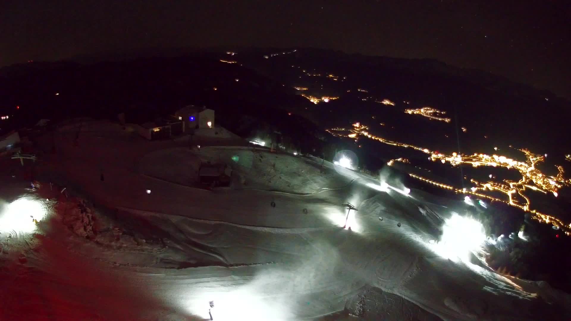 Skigebiet Kronplatz Gipfel | Blick auf Bruneck