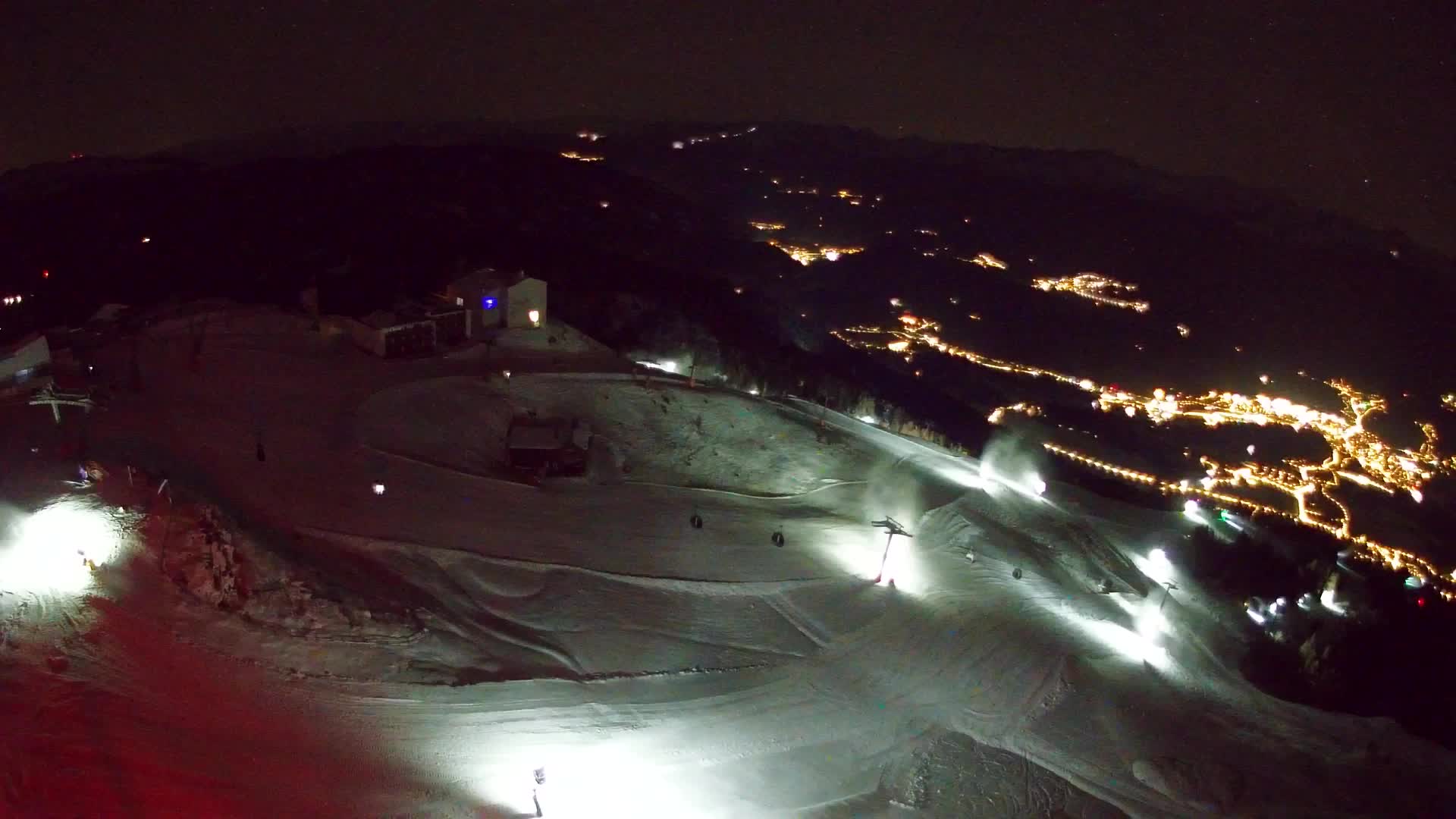 Station de ski Kronplatz sommet | vue sur Brunico