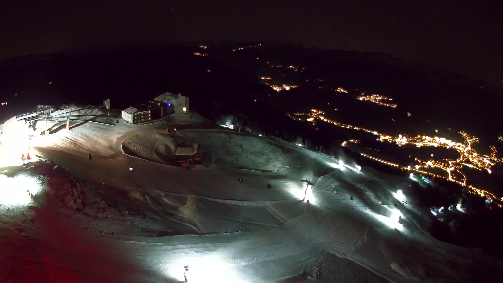 Station de ski Kronplatz sommet | vue sur Brunico