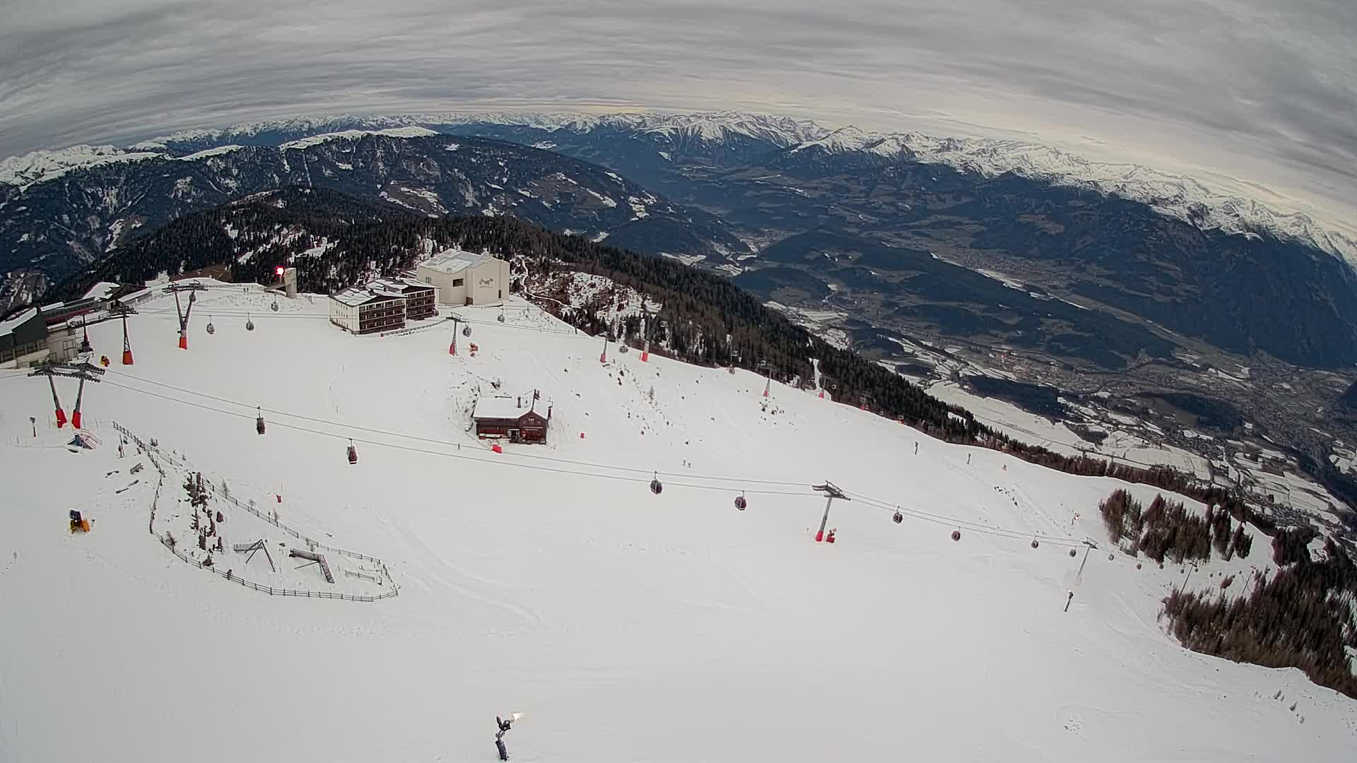 Kronplatz peak Ski resort | view to Bruneck
