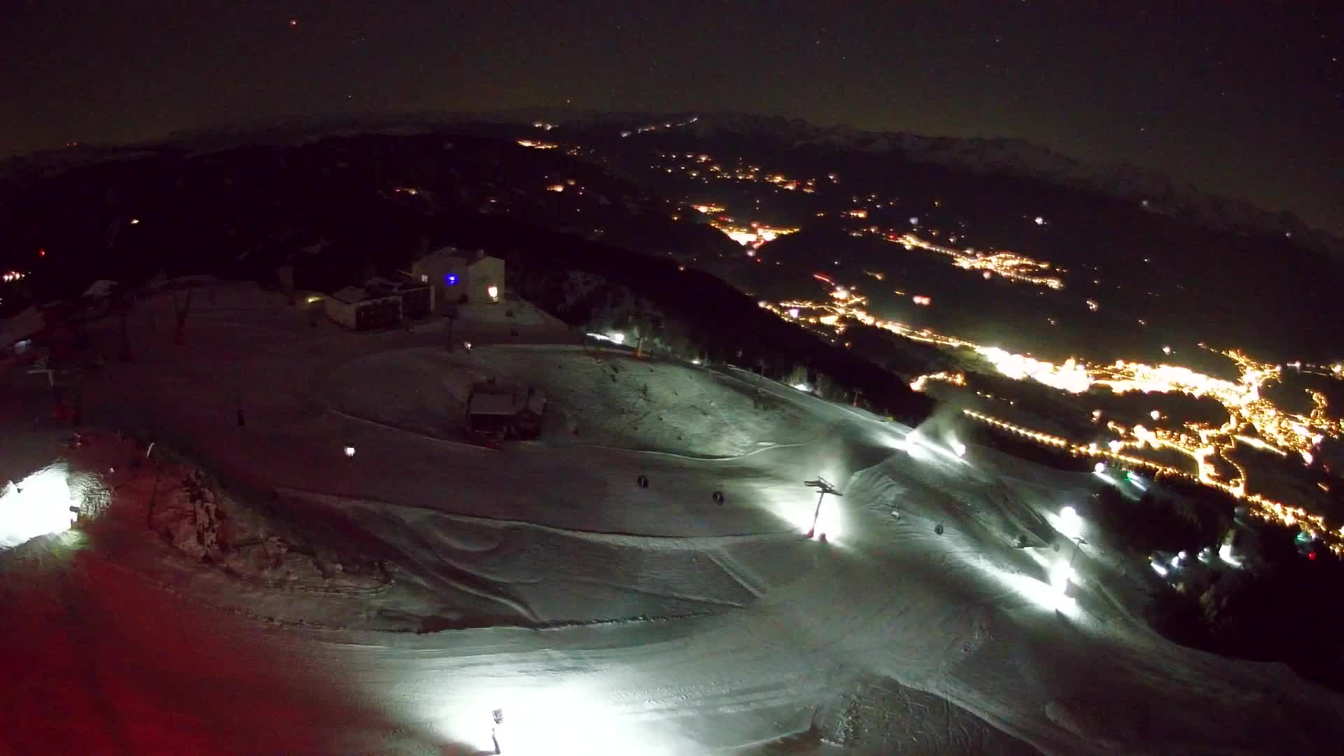 Station de ski Kronplatz sommet | vue sur Brunico