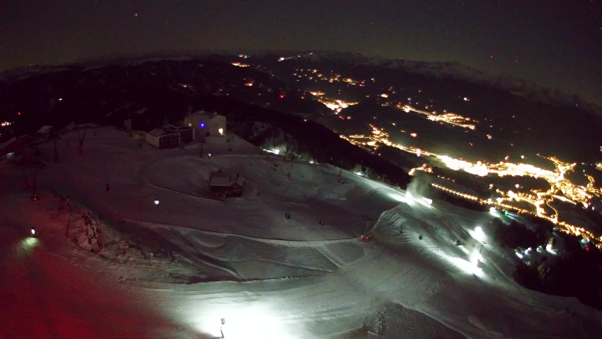 Skigebiet Kronplatz Gipfel | Blick auf Bruneck