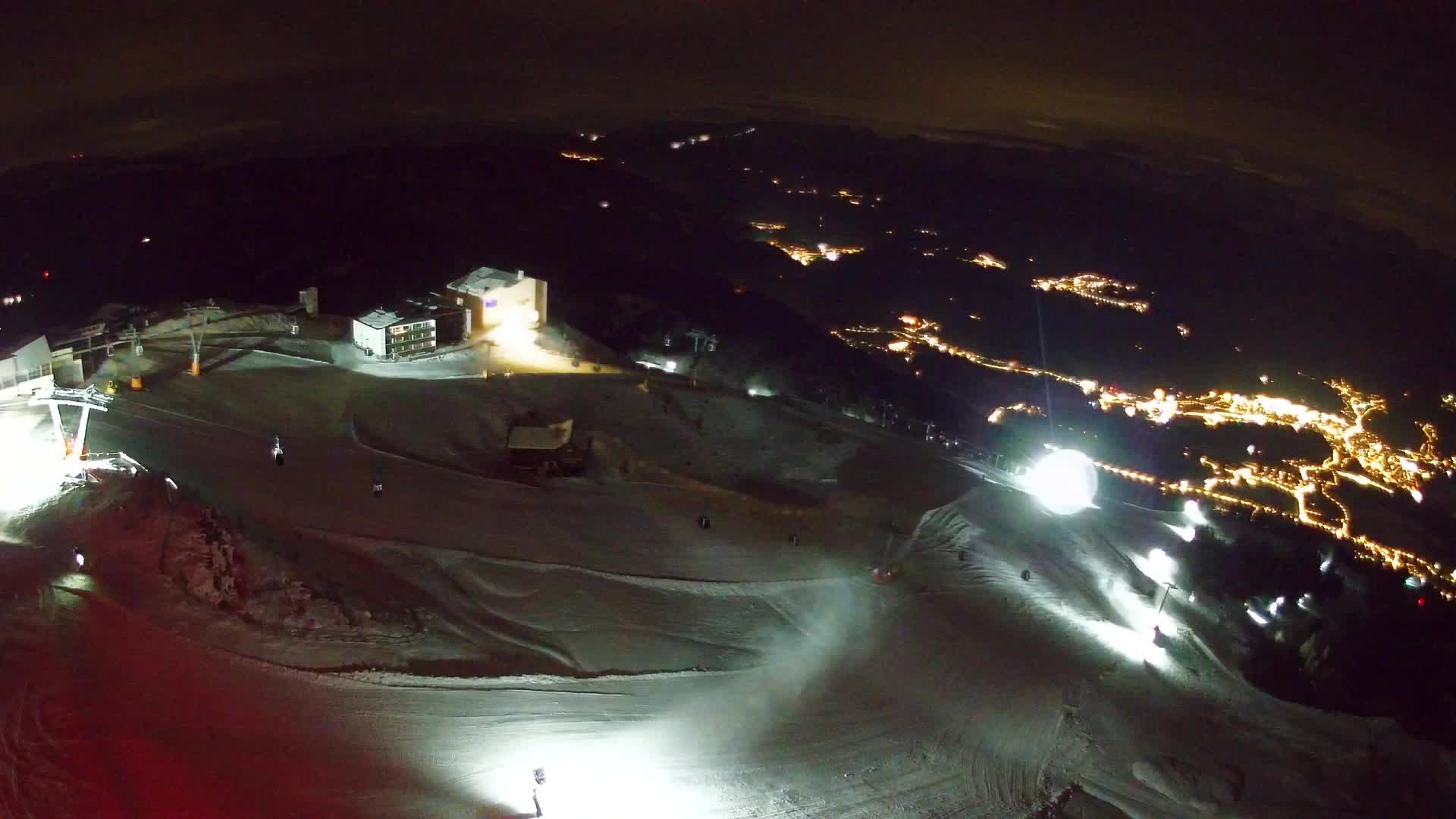 Station de ski Kronplatz sommet | vue sur Brunico