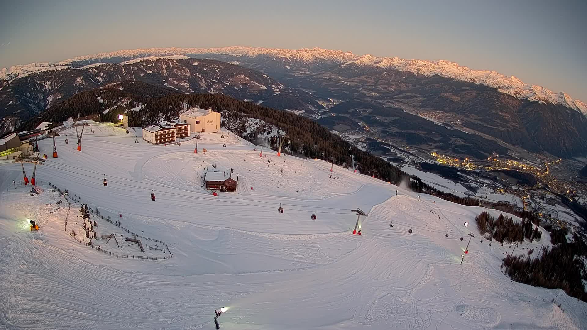 Kronplatz peak Ski resort | view to Bruneck
