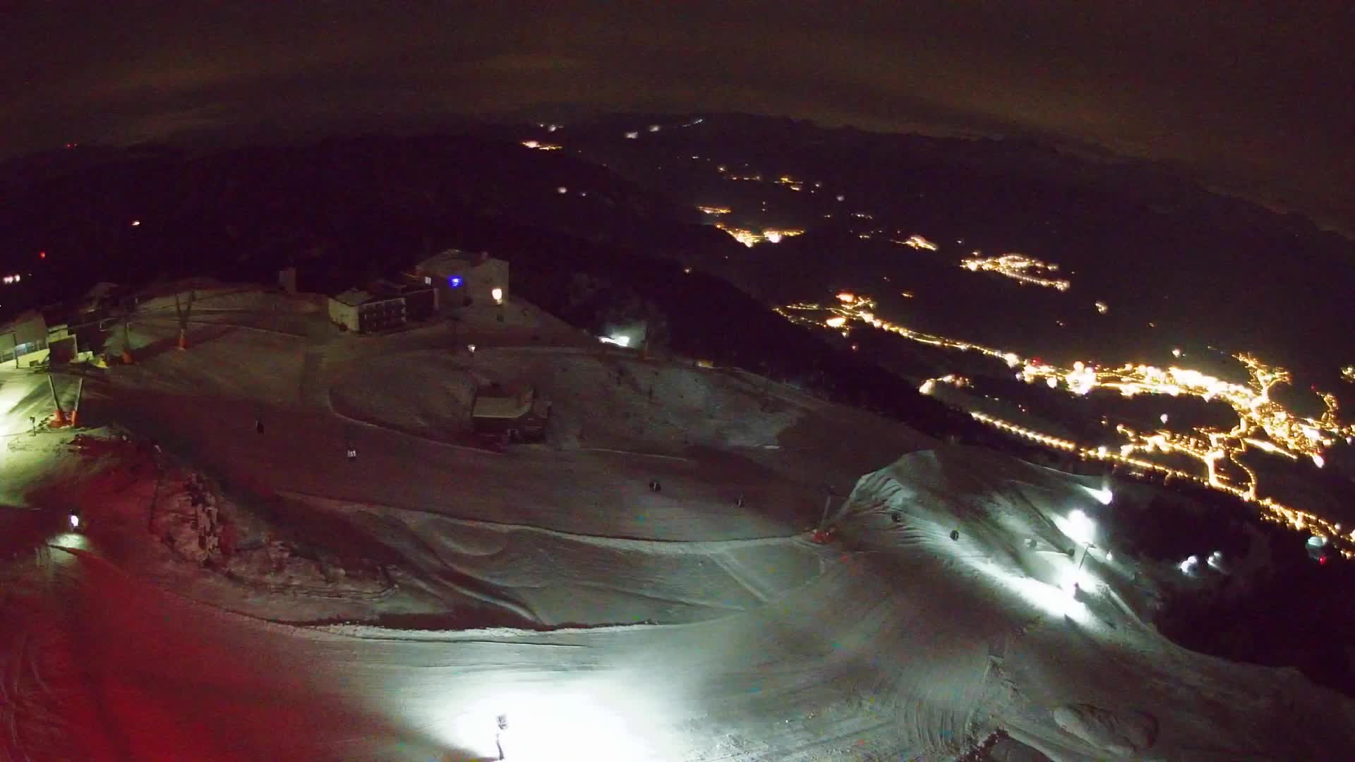 Station de ski Kronplatz sommet | vue sur Brunico